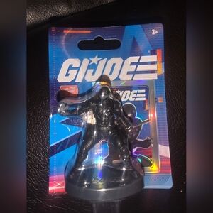 GI Joe Snake Eyes Figure 2.25" Bonus Card Hasbro Cake Topper Toy